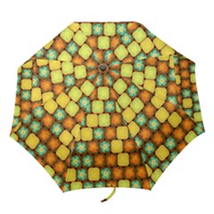 Random Hibiscus Pattern Folding Umbrellas by linceazul