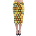 Random Hibiscus Pattern Midi Pencil Skirt View1