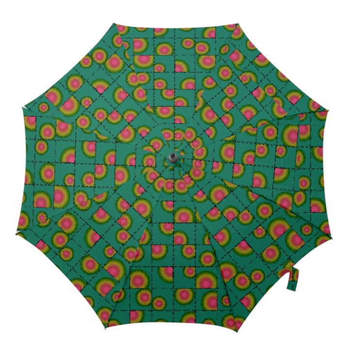 Tiled Circular Gradients Hook Handle Umbrellas (Small)