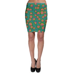 Tiled Circular Gradients Bodycon Skirt by linceazul