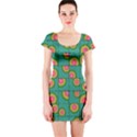 Tiled Circular Gradients Short Sleeve Bodycon Dress View1