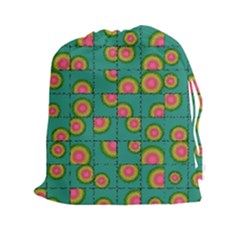 Tiled Circular Gradients Drawstring Pouches (xxl) by linceazul