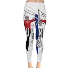 Marine Le Pen Leggings  by Valentinaart