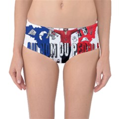 Marine Le Pen Mid-waist Bikini Bottoms by Valentinaart