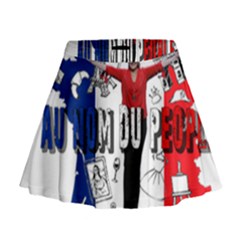 Marine Le Pen Mini Flare Skirt by Valentinaart