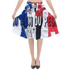 Marine Le Pen Flared Midi Skirt