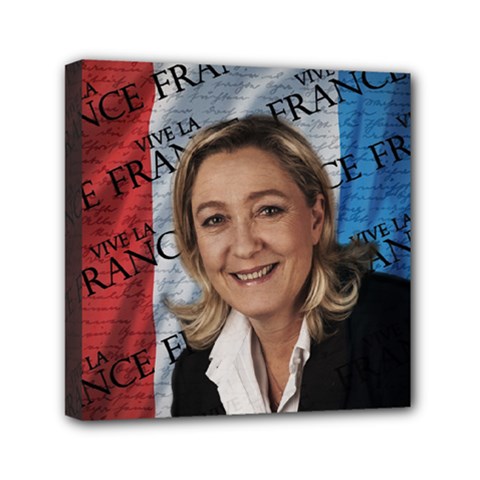 Marine Le Pen Mini Canvas 6  X 6  by Valentinaart