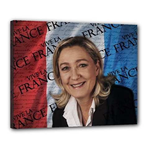 Marine Le Pen Canvas 20  X 16  by Valentinaart