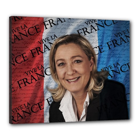 Marine Le Pen Canvas 24  X 20  by Valentinaart