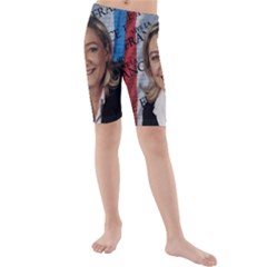 Marine Le Pen Kids  Mid Length Swim Shorts by Valentinaart