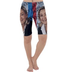 Marine Le Pen Cropped Leggings  by Valentinaart