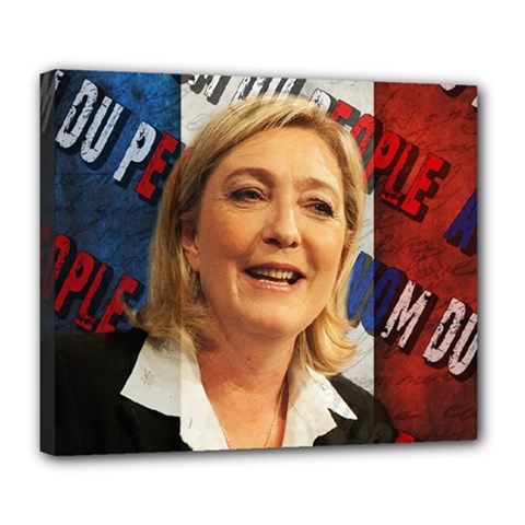 Marine Le Pen Deluxe Canvas 24  X 20   by Valentinaart