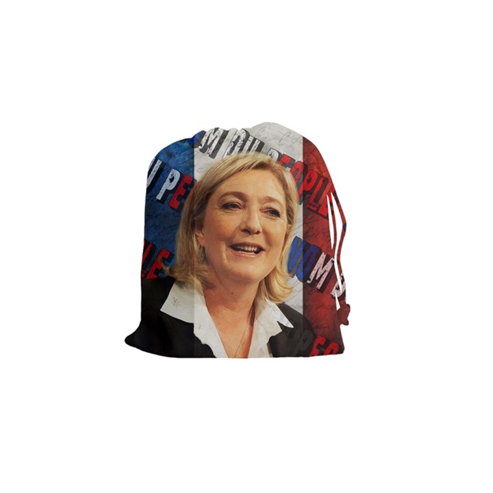 Marine Le Pen Drawstring Pouches (Small) 