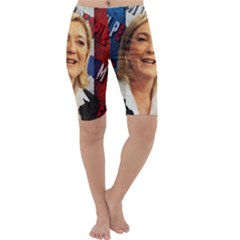 Marine Le Pen Cropped Leggings  by Valentinaart