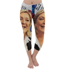 Marine Le Pen Capri Winter Leggings  by Valentinaart