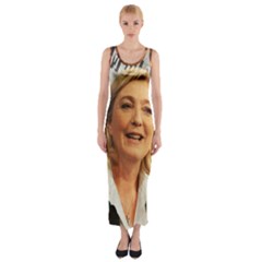 Marine Le Pen Fitted Maxi Dress by Valentinaart