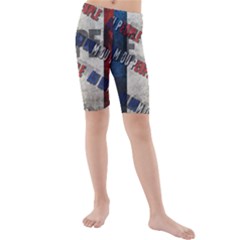 Marine Le Pen Kids  Mid Length Swim Shorts by Valentinaart