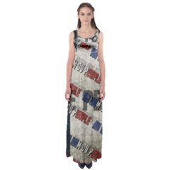 Marine Le Pen Empire Waist Maxi Dress by Valentinaart