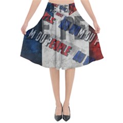 Marine Le Pen Flared Midi Skirt