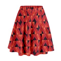 Fake Wood Pattern High Waist Skirt by linceazul