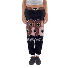 Five Donuts In One Minute  Women s Jogger Sweatpants by Valentinaart