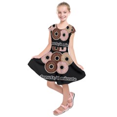 Five Donuts In One Minute  Kids  Short Sleeve Dress