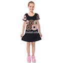 Five donuts in one minute  Kids  Short Sleeve Velvet Dress View1