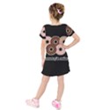 Five donuts in one minute  Kids  Short Sleeve Velvet Dress View2