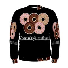 Five Donuts In One Minute  Men s Sweatshirt by Valentinaart