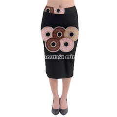 Five Donuts In One Minute  Midi Pencil Skirt by Valentinaart