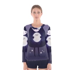 Moon Women s Long Sleeve Tee