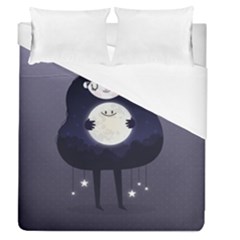 Moon Duvet Cover (queen Size) by Mjdaluz