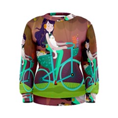 Bikeride Women s Sweatshirt by Mjdaluz