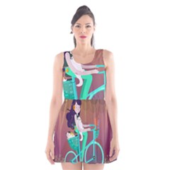 Bikeride Scoop Neck Skater Dress