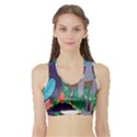 Sloth in nature Sports Bra with Border View1