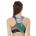 Sloth in nature Sports Bra with Border View2