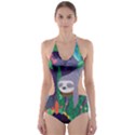 Sloth in nature Cut-Out One Piece Swimsuit View1