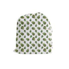 Leaves Motif Nature Pattern Drawstring Pouches (large)  by dflcprints