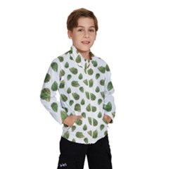 Leaves Motif Nature Pattern Wind Breaker (kids) by dflcprintsclothing