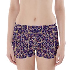 Tribal Ornate Pattern Boyleg Bikini Wrap Bottoms by dflcprintsclothing