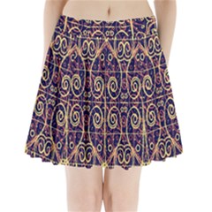 Tribal Ornate Pattern Pleated Mini Skirt by dflcprintsclothing