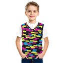 Colorful strokes on a black background                 Kids  Basketball Tank Top View1