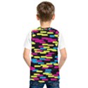 Colorful strokes on a black background                 Kids  Basketball Tank Top View2