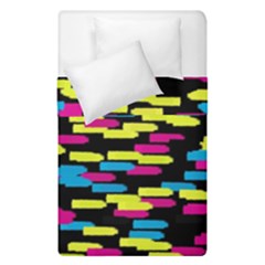 Colorful Strokes On A Black Background              Duvet Cover (single Size) by LalyLauraFLM