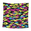 Colorful strokes on a black background            Fleece Blanket View1