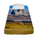 Snowy Andes Mountains, El Chalten, Argentina Fitted Sheet (Single Size) View1