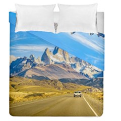 Snowy Andes Mountains, El Chalten, Argentina Duvet Cover Double Side (queen Size) by dflcprints