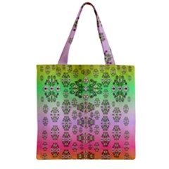 Summer Bloom In Festive Mood Zipper Grocery Tote Bag by pepitasart