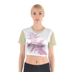 Ganja Pink Cotton Crop Top by getstonedinstyle