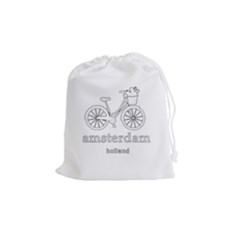 Amsterdam Drawstring Pouches (medium)  by Valentinaart